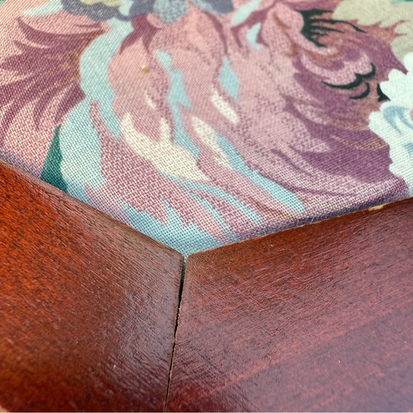 Floral Patterned Scarf with Vintage Wooden Jewellery Box - Picture 15 of 17